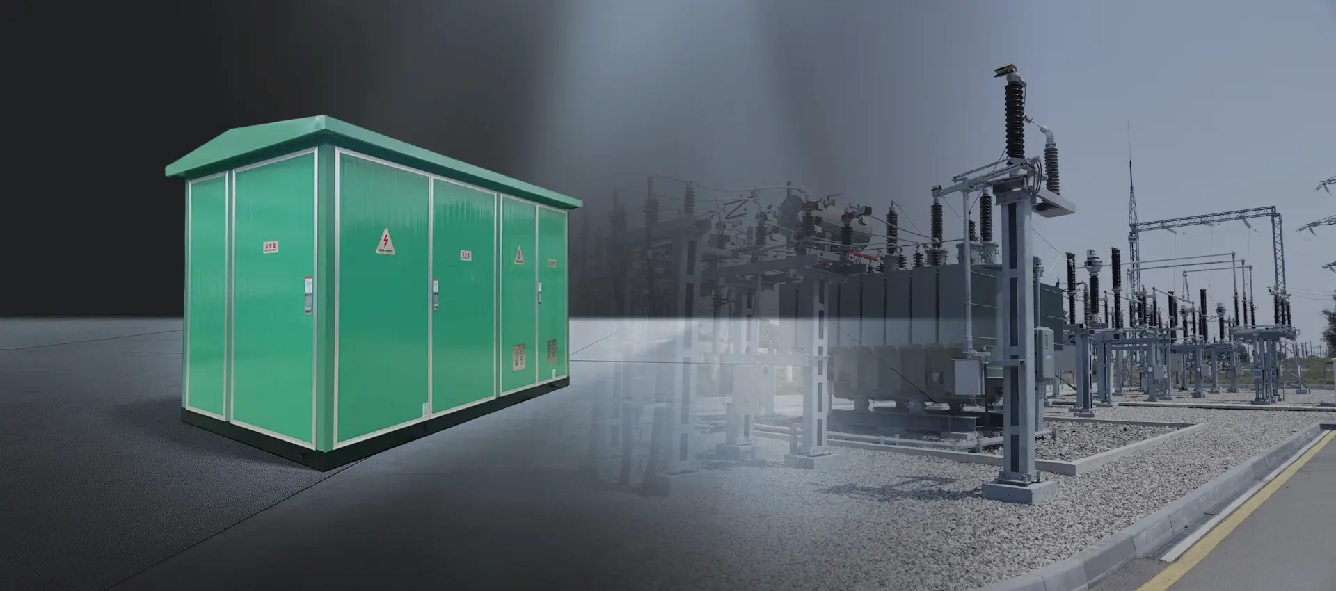 Boks-type transformer understation Fabrik